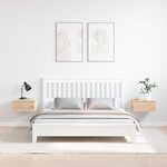 vidaXL Table de chevet avec tiroir 2 Pièces Marron 37 x 35 x 18 5 cm