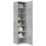 vidaXL Buffet haut gris béton 45x42 5x185 cm bois d'ingénierie