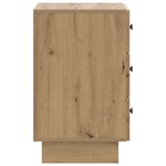 vidaXL Cabinet de chevet avec tiroir Chêne artisanal 43 x 41 x 66 5 cm