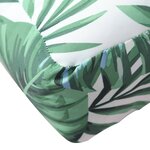 vidaXL Coussins de palette 2 Pièces motif de feuilles tissu