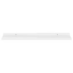 vidaXL Étagères murales 2 Pièces Blanc brillant 80x9x3 cm