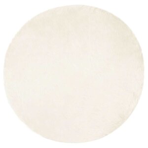 vidaXL Tapis en Peau de Mouton Synthétique Blanc 100 x 100 cm