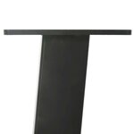vidaXL Pieds de table console 4 pièces Anthracite 72 cm Acier
