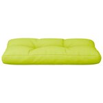 vidaXL Coussin de palette vert vif 80x40x12 cm tissu