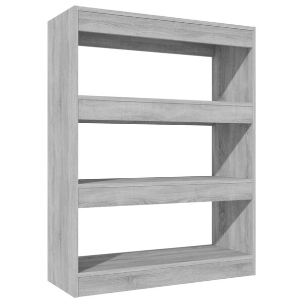 vidaXL Bibliothèque/Séparateur de pièce sonoma gris bois d'ingénierie