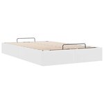 vidaXL Cadre de lit ottoman sans matelas blanc 120x190 cm similicuir