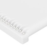 vidaXL Tête de lit à LED Blanc 93x16x118/128 cm Similicuir