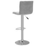 vidaXL Tabourets de bar lot de 2 Gris clair Velours
