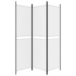 vidaXL Cloison de séparation 3 panneaux Blanc 150x180 cm Tissu