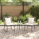 vidaXL Ensemble de salle à manger pour jardin 3 Pièces