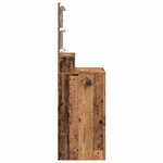 vidaXL Table de Toilette avec tiroir Bois ancien 80 x 41 x 134 5 cm