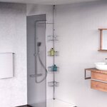 EISL Étagère de douche d'angle télescopique chrome