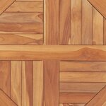 vidaXL Dessus de table Bois de teck solide Rond 2 5 cm 60 cm