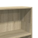 vidaXL Bibliothèque chêne sonoma 80x24x109 cm bois d'ingénierie