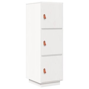 vidaXL Buffet haut Blanc 34x40x108 5 cm Bois massif de pin