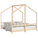 vidaXL Cadre de lit pour enfant 2x(80x160) cm bois de pin massif