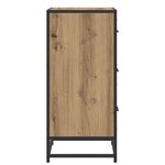 vidaXL Buffet chêne artisanal 35.5 x 35 x 76 cm Bois d'ingénierie