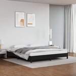 vidaXL Cadre de lit Noir 180x200 cm Similicuir