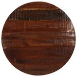 vidaXL Dessus de table Ø 70x3 8 cm rond bois massif de récupération