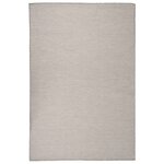 vidaXL Tapis à tissage plat d'extérieur 120x170 cm gris clair