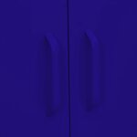 vidaXL Armoire de rangement Bleu marine 80x35x101 5 cm Acier