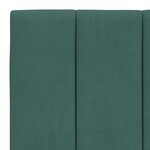 vidaXL Cadre de lit avec tête de lit Vert foncé 100x200 cm Velours
