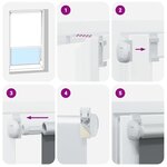 Store enrouleur occultant 100 x 175 cm blanc