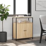 vidaXL Buffet chêne sonoma 70x30x80 cm bois d'ingénierie
