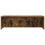 vidaXL Bureau mural Chêne fumé 100 x 45 x 30 cm Bois d'ingénierie