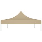 vidaXL Toit de tente de réception 4 5x3 m Beige 270 g/m²