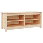 vidaXL Banc à chaussures 110x38x45 5 cm Bois de pin massif