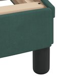 vidaXL Cadre de lit avec tête de lit Vert foncé 90x200 cm Velours