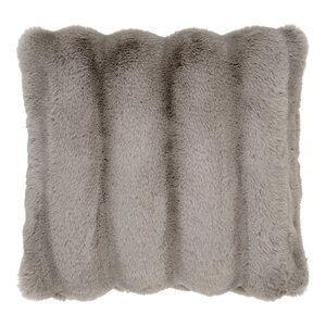 Coussin en fourrure artificielle beige 45 x 45 cm
