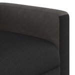 vidaXL Fauteuil de massage inclinable Noir Tissu