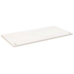 vidaXL Dessus de bureau blanc 110x60x2 5 cm bois massif de pin