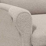 vidaXL fauteuil Gris clair 76 x 94 x 102 cm Tissu Sharpa