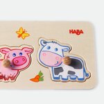 Haba 301939 - Puzzle Les Petits des Animaux de la Ferme