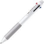 Stylo Bille Rétractable 4 couleurs VICUNA C4 Clip Blanc PENTEL