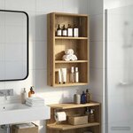 vidaXL Armoire murale de salle de bain Chêne artisan 40 x 14 x 70 cm