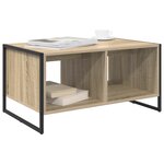vidaXL Table basse Sonoma 80 x 50 x 40 cm Bois d'ingénierie