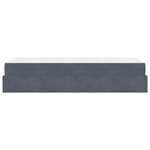 vidaXL Cadre de lit avec matelas Gris foncé 80 x 200 cm Velours