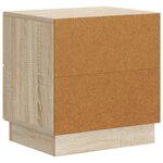vidaXL Cabinet de chevet avec tiroir Chêne Sonoma 43 x 34 5 x 44 5 cm