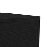 vidaXL Table basse avec lumières LED chêne noir 50x50x40 cm