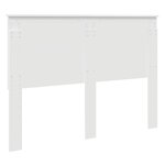 vidaXL Tête de lit avec tête de lit Blanc 140 cm Bois d'ingénierie