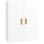 vidaXL Armoire murale suspendue Blanc brillant 69 5x34x90 cm