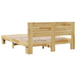 vidaXL Cadre de lit avec tête de lit sans matelas 140 x 200 cm