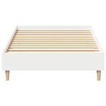 vidaXL Cadre de lit sans matelas blanc 100x200 cm bois d'ingénierie