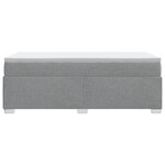 vidaXL Sommier à lattes de lit avec matelas Gris clair 90x200 cm Tissu