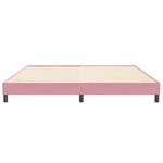 vidaXL Cadre de lit sans matelas rose 200x210 cm velours