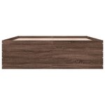 vidaXL Cadre de lit sans matelas chêne marron 150x200 cm